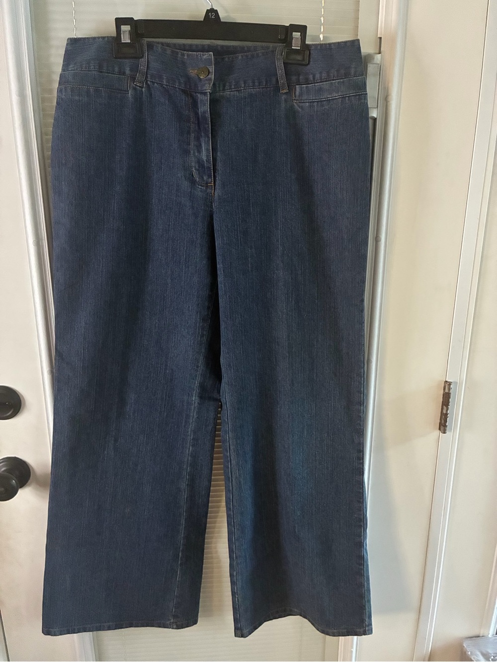Ruby Rd. Wide-Leg Jeans in Dark Blue Denim